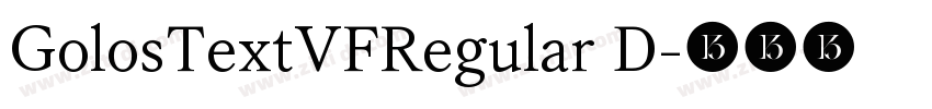 GolosTextVFRegular D字体转换